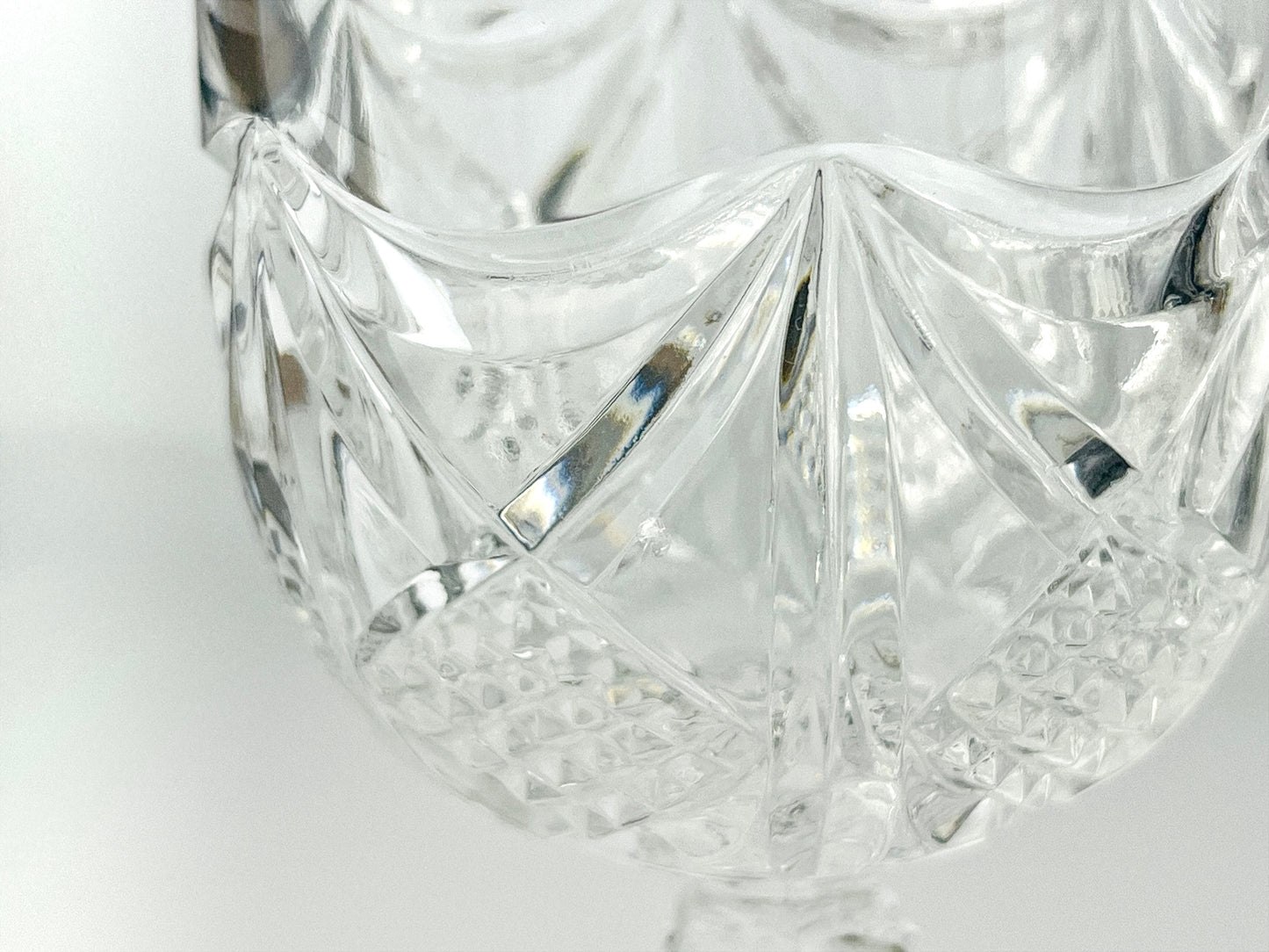 Katharinen Hütte crystal wine glasses (Germany, 1960s)