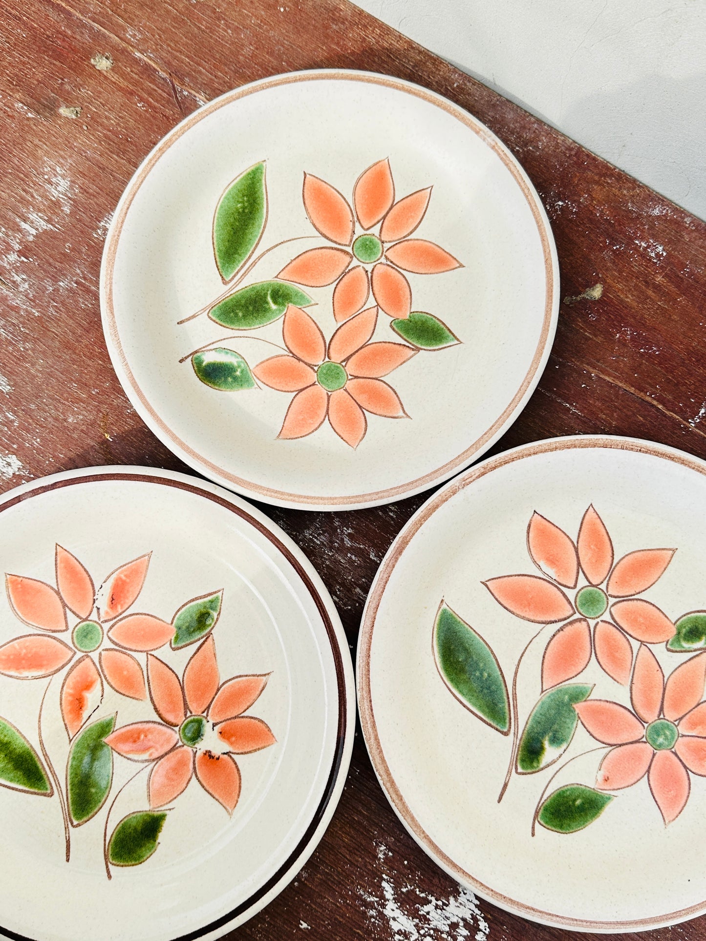 Rare St. Clément Faïance Plates (France, 1970s)