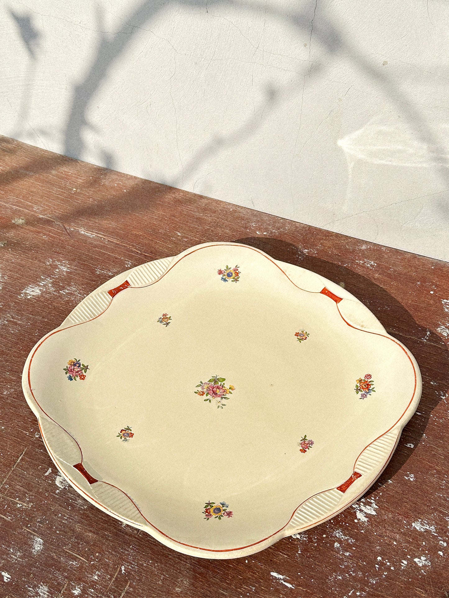 Rare Antique Moulin des Loups Hamage Small Platter (1900s, France)