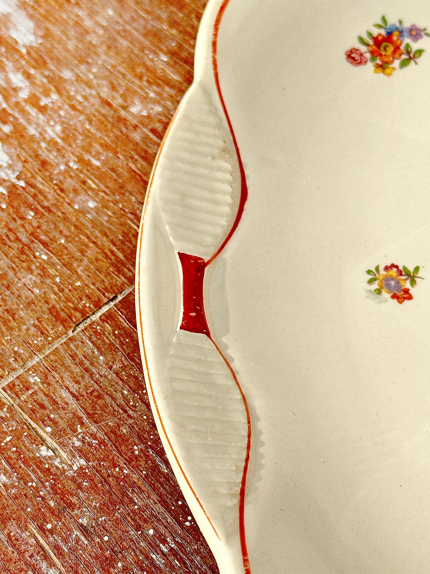 Rare Antique Moulin des Loups Hamage Small Platter (1900s, France)