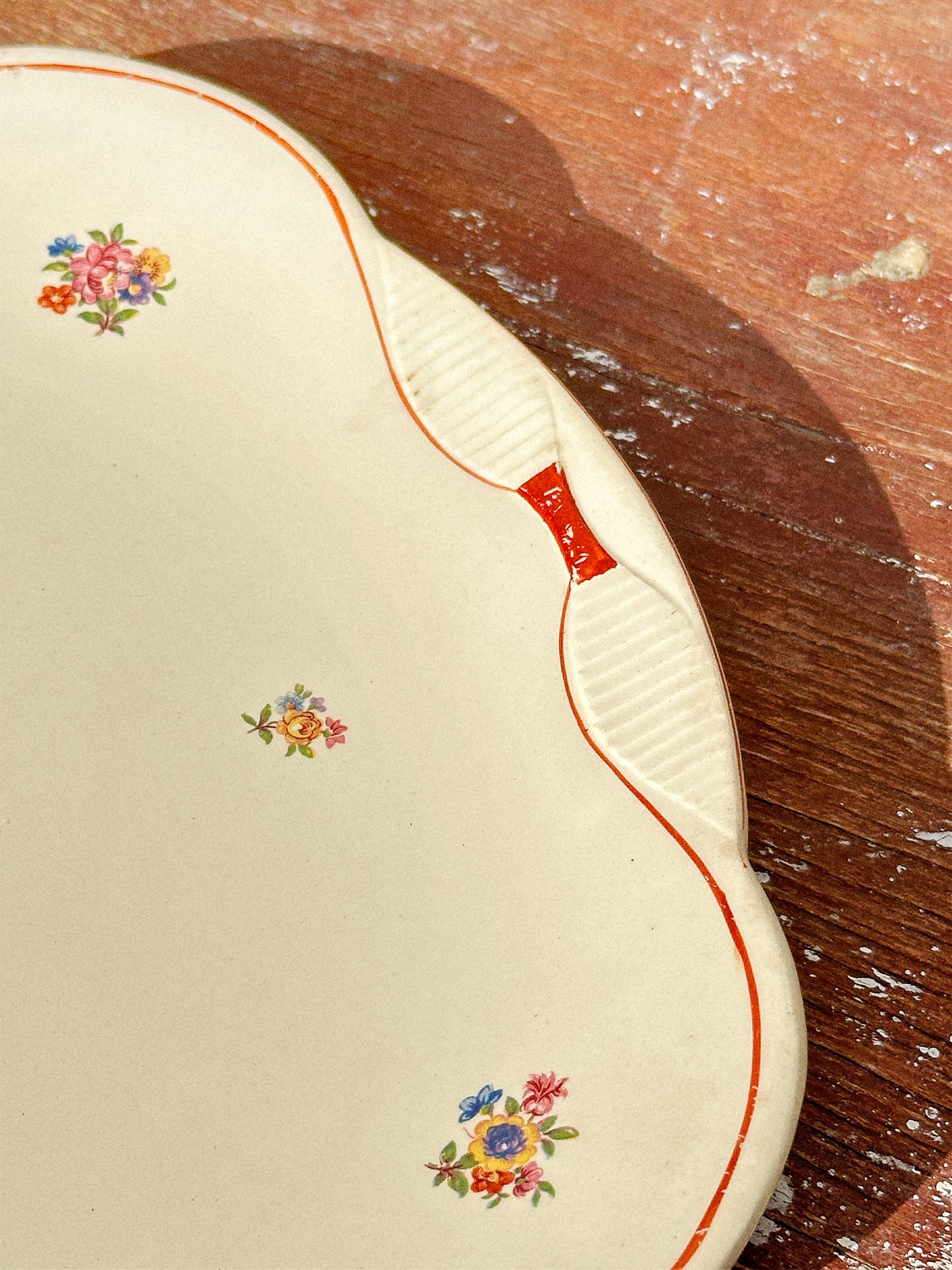 Rare Antique Moulin des Loups Hamage Small Platter (1900s, France)