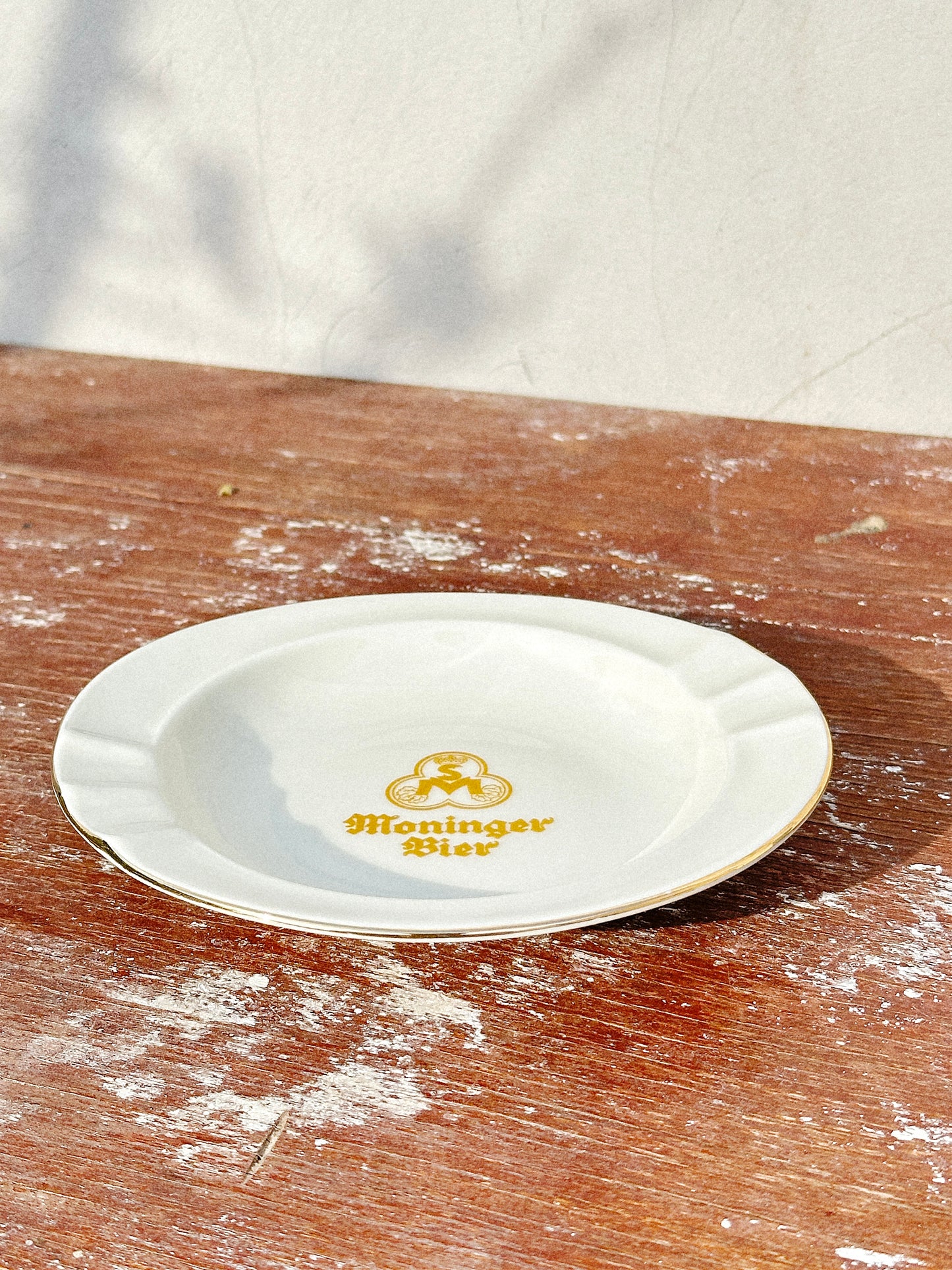 Vintage Rastal for ‘Moninger Bier’ Porcelain Ashtray (Germany, 1960s)