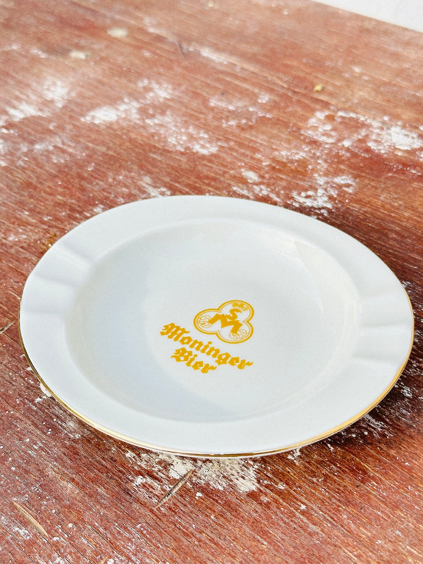Vintage Rastal for ‘Moninger Bier’ Porcelain Ashtray (Germany, 1960s)