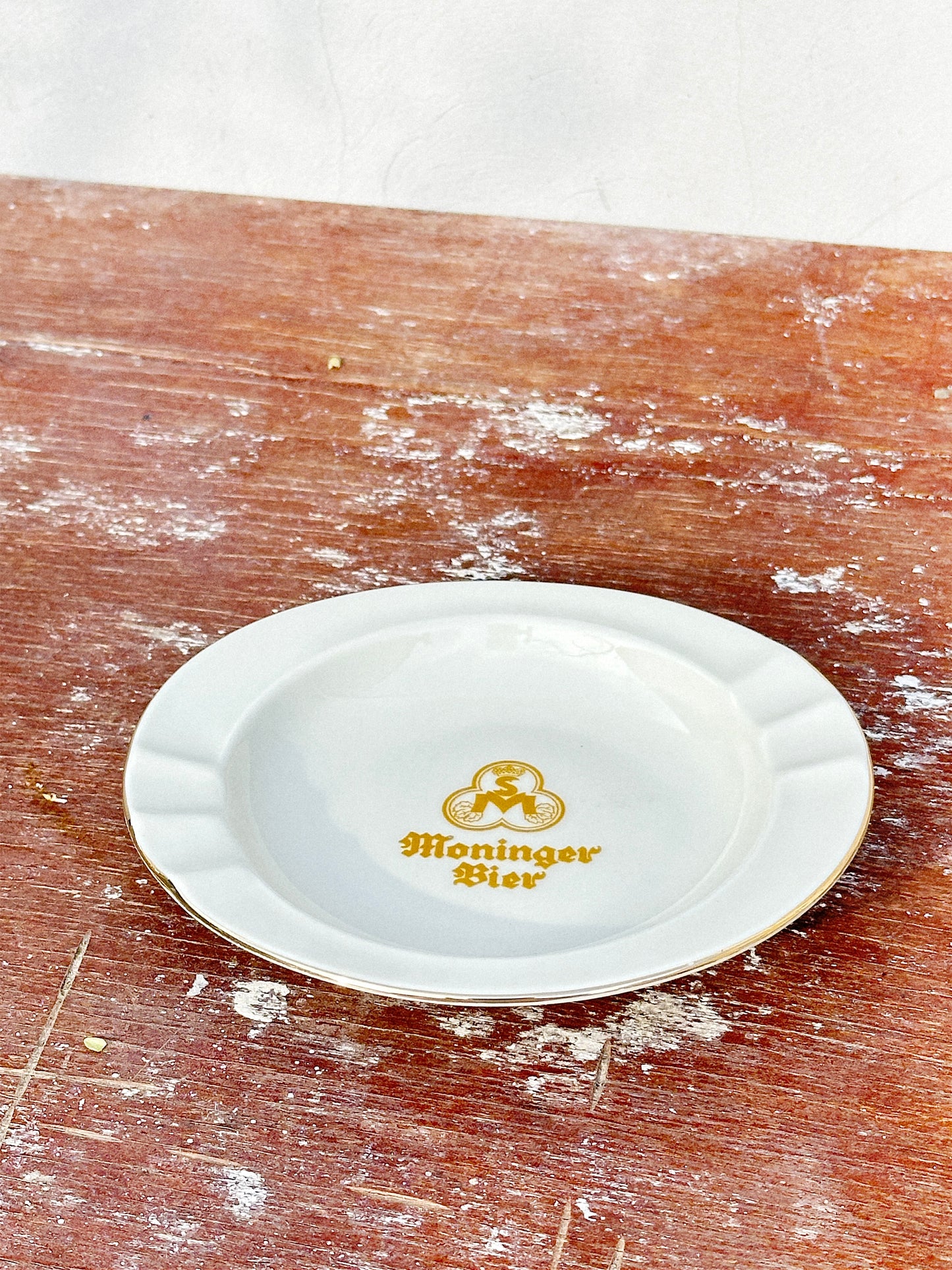 Vintage Rastal for ‘Moninger Bier’ Porcelain Ashtray (Germany, 1960s)