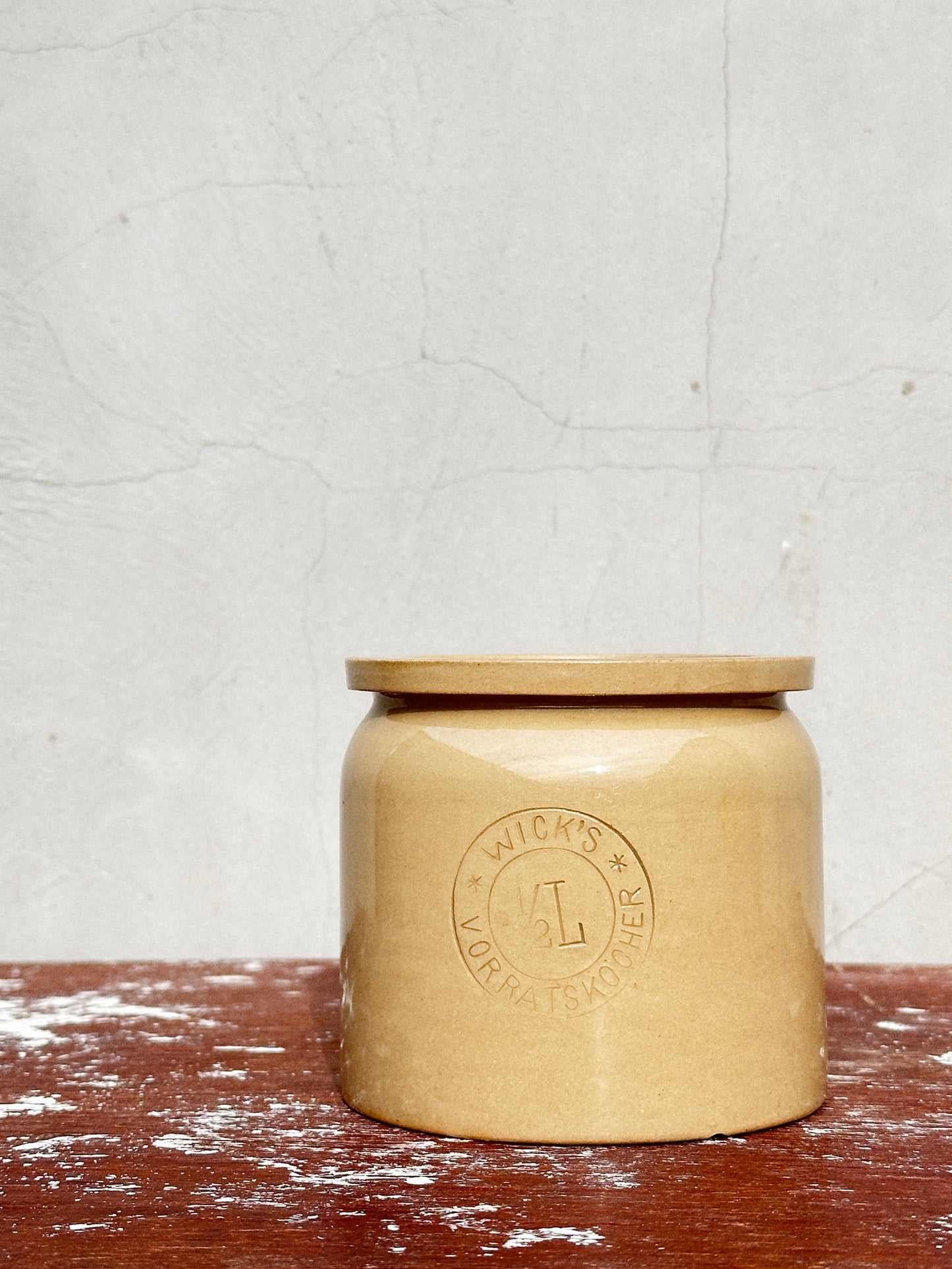 Super Rare Antique Ceramic 1/2 L Merkelbach & Wick Confit Pot (1880s-1920s)