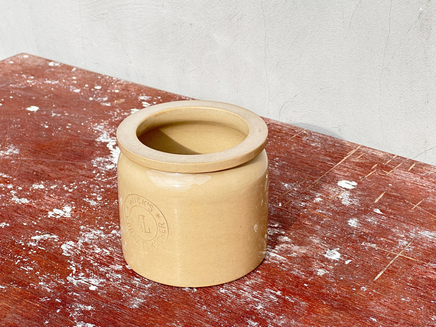 Super Rare Antique Ceramic 1/2 L Merkelbach & Wick Confit Pot (1880s-1920s)