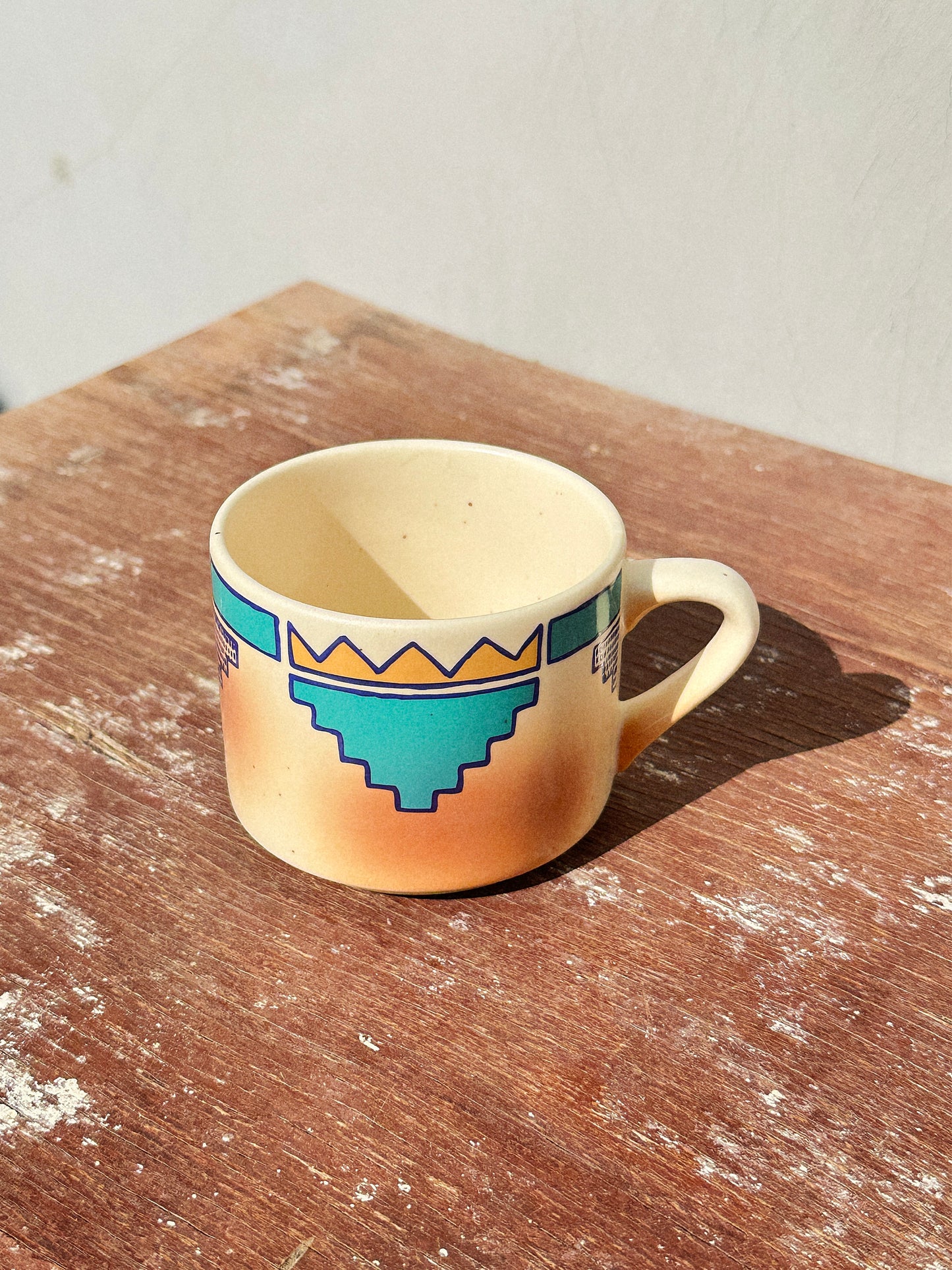 Rare Waechtersbach Indian Summer Collection Breakfast Trio (Germany, 1960s)