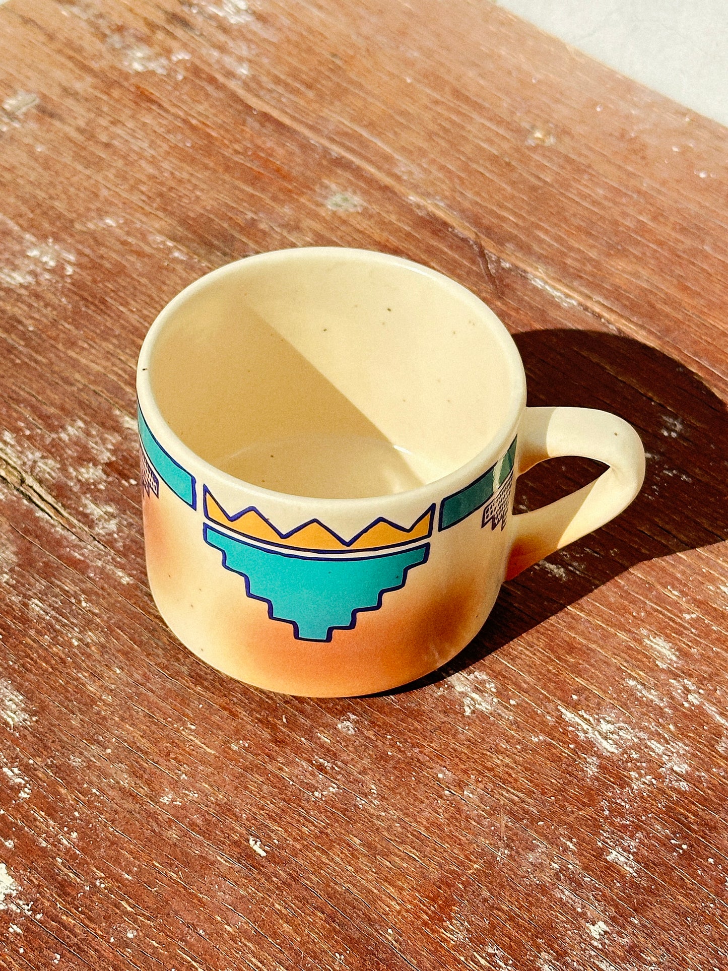 Rare Waechtersbach Indian Summer Collection Breakfast Trio (Germany, 1960s)