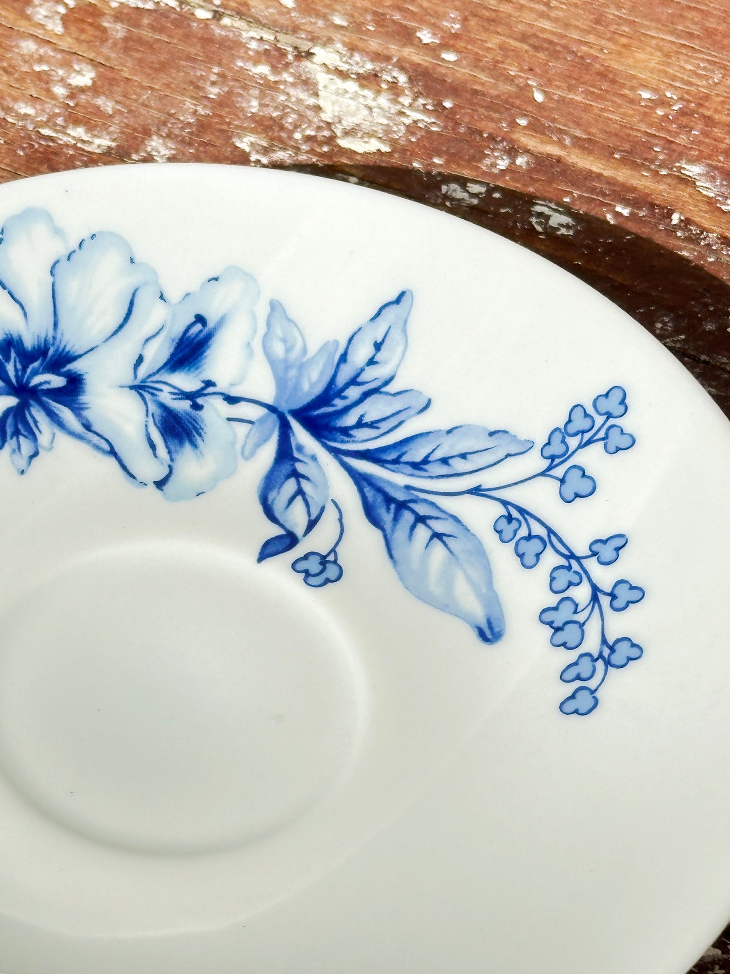 Mid-Century Cobalt Floral Weimar Porzellan Coffee/Tea Set (East Germany, 1960s)