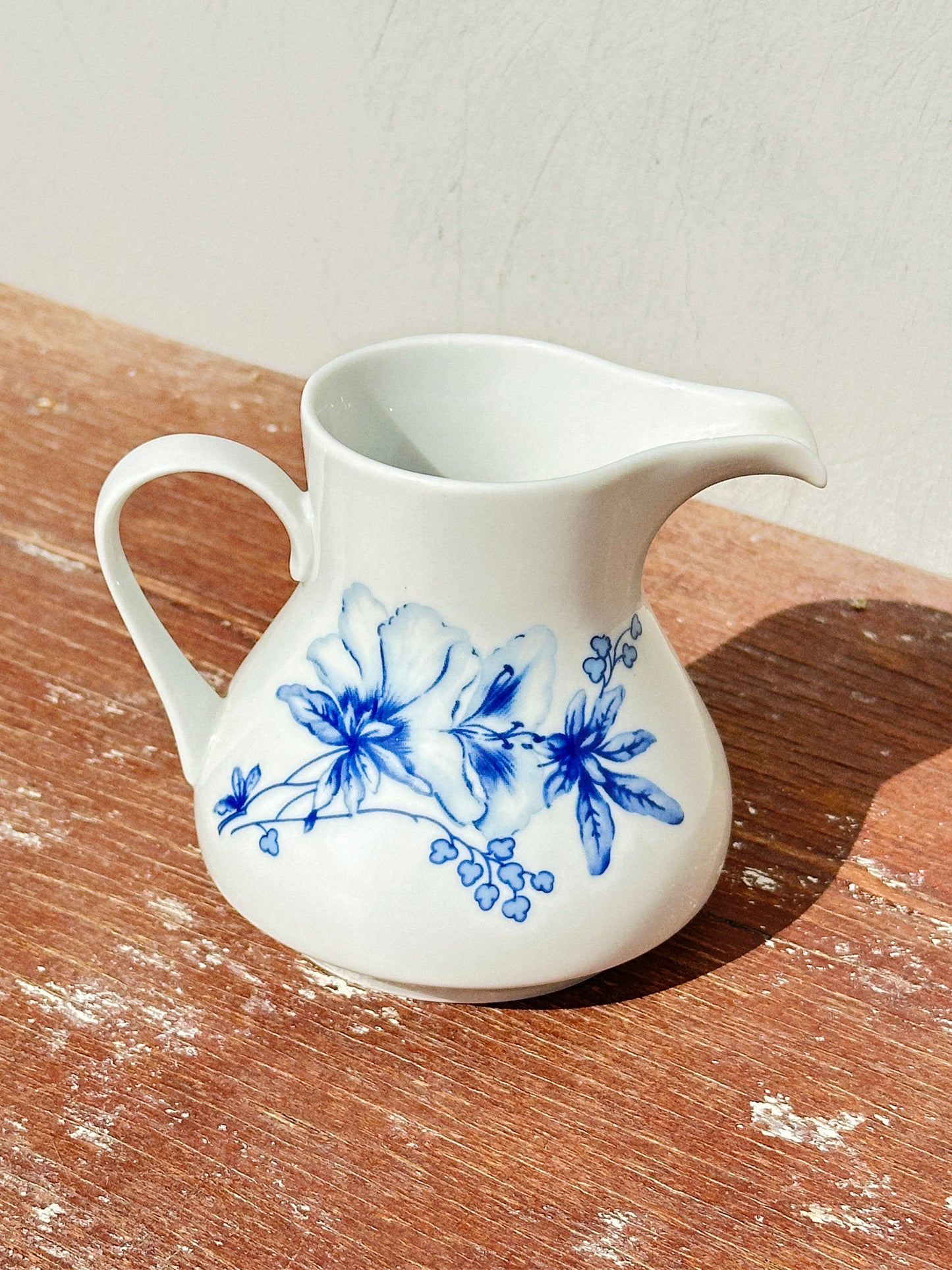 Mid-Century Cobalt Floral Weimar Porzellan Coffee/Tea Set (East Germany, 1960s)