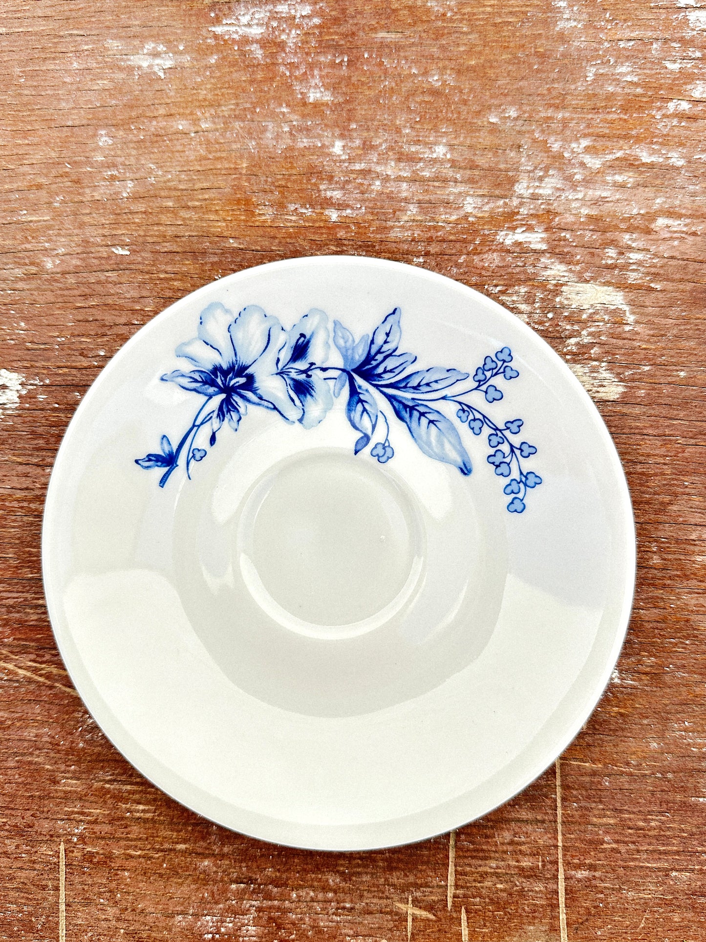 Mid-Century Cobalt Floral Weimar Porzellan Coffee/Tea Set (East Germany, 1960s)