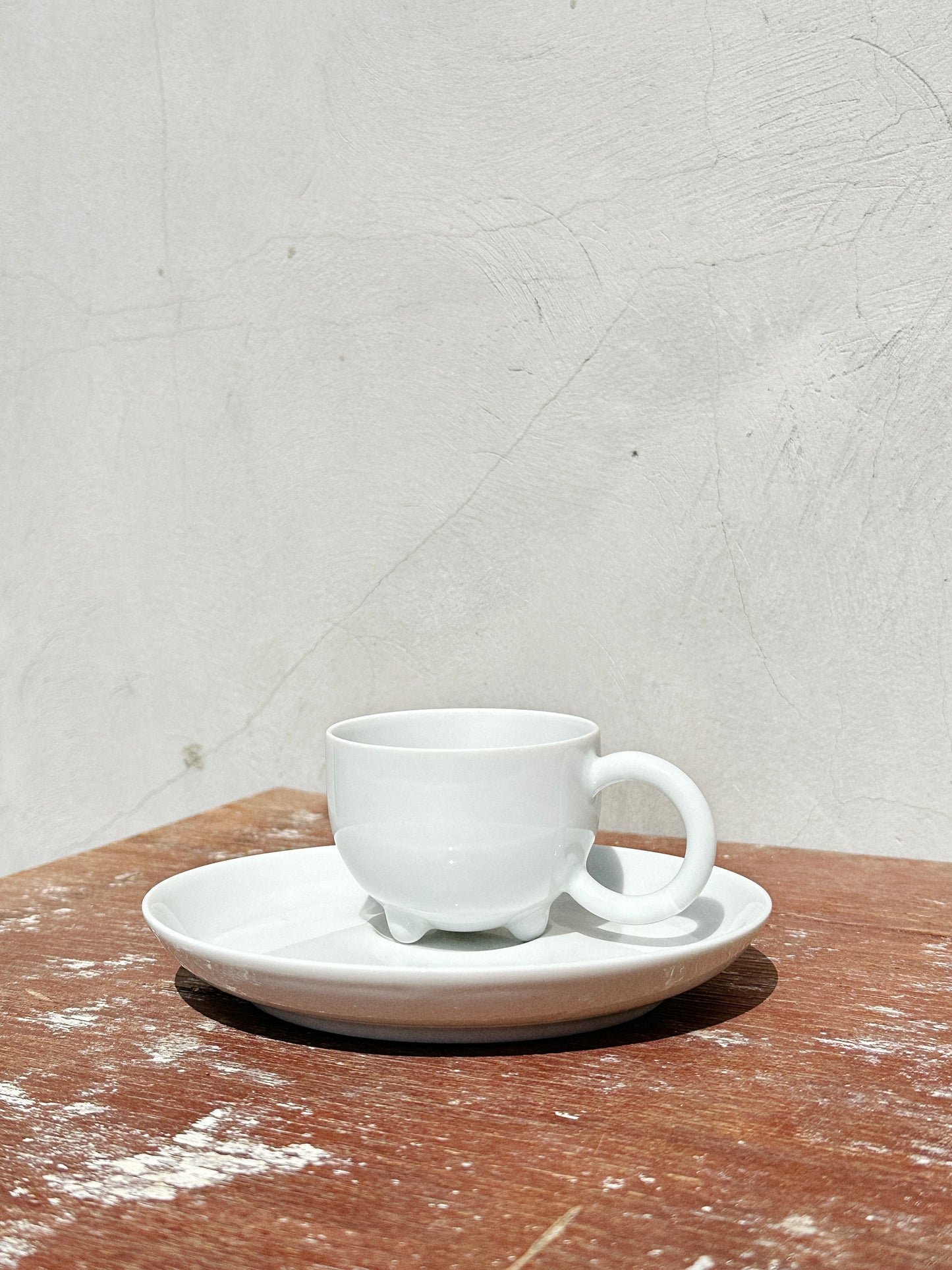Rare Matteo Thun Postmodern Memphis Group porcelain set, part of the Fantasia Mocca Collection (1985)