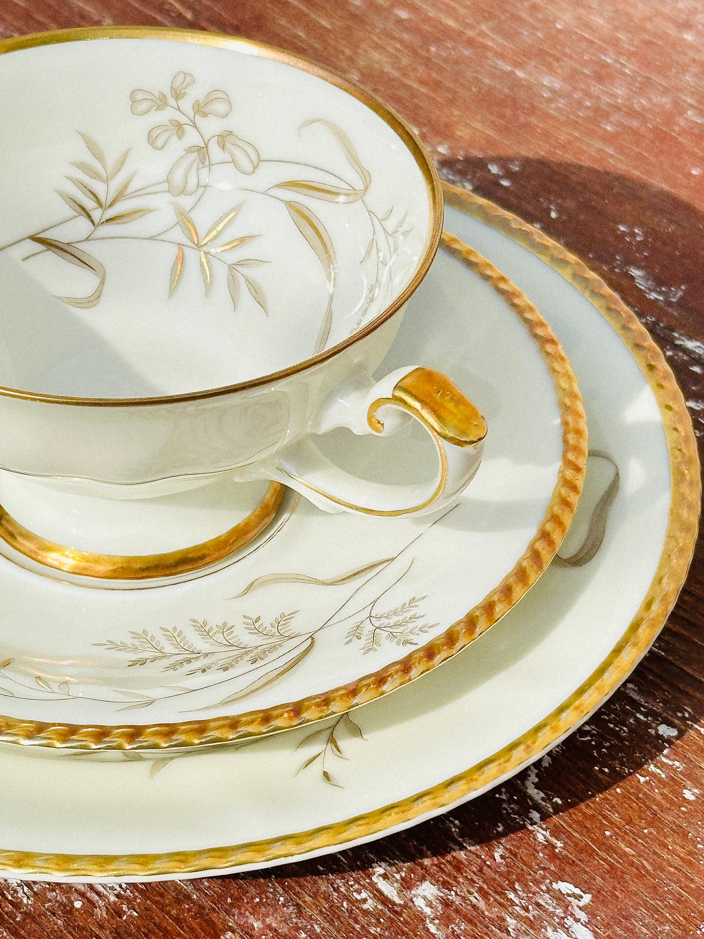 Rare Johann Haviland Porcelain Trio Set (Germany, 1920s)