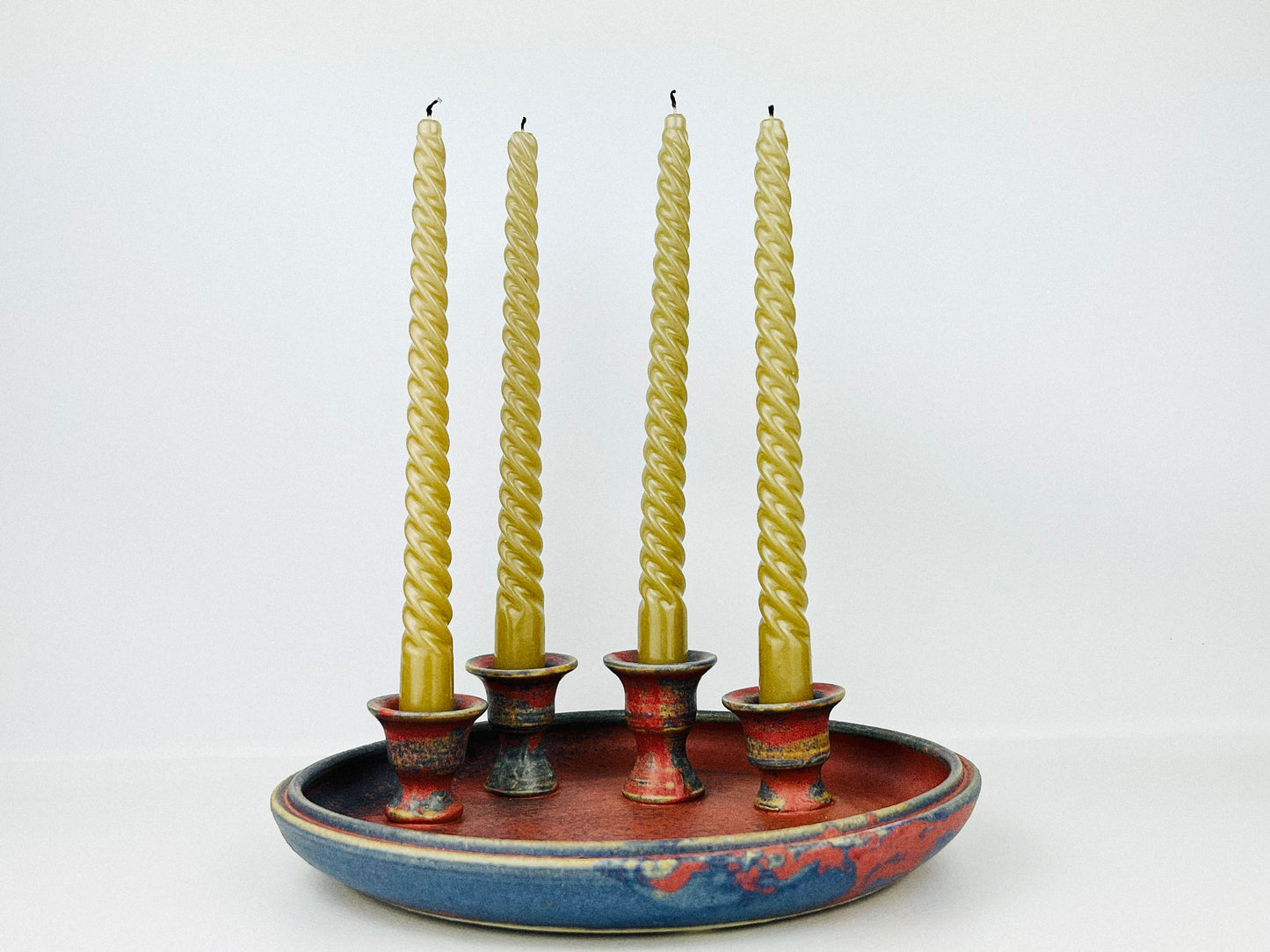 Rare Marek Radek Multiple Candle holder with attached underplate (1980s)