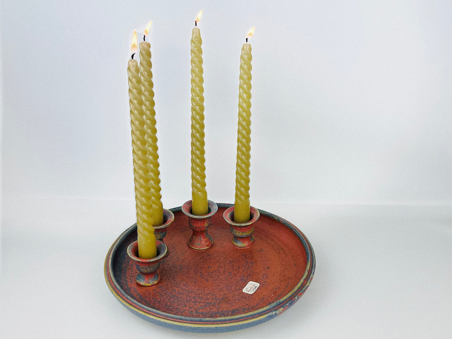 Rare Marek Radek Multiple Candle holder with attached underplate (1980s)