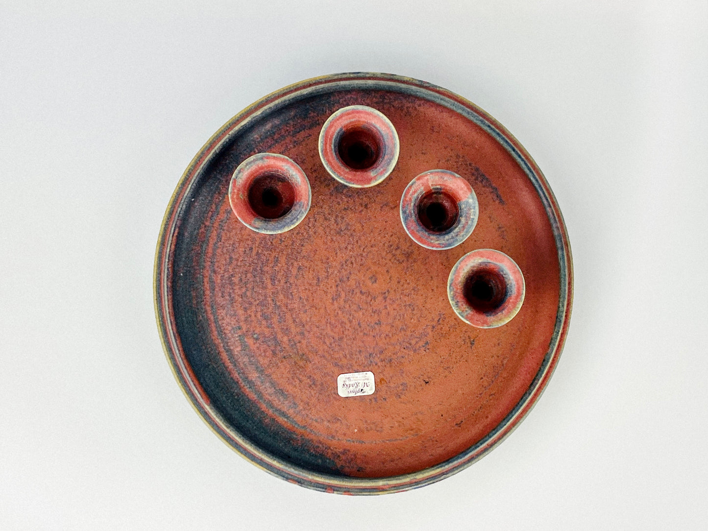 Rare Marek Radek Multiple Candle holder with attached underplate (1980s)
