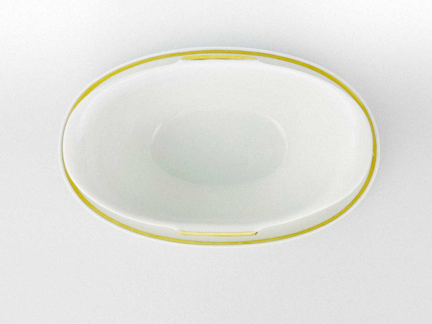 Rosenthal Helena shape porcelain sauce boat with attached underplate (1935-1936)