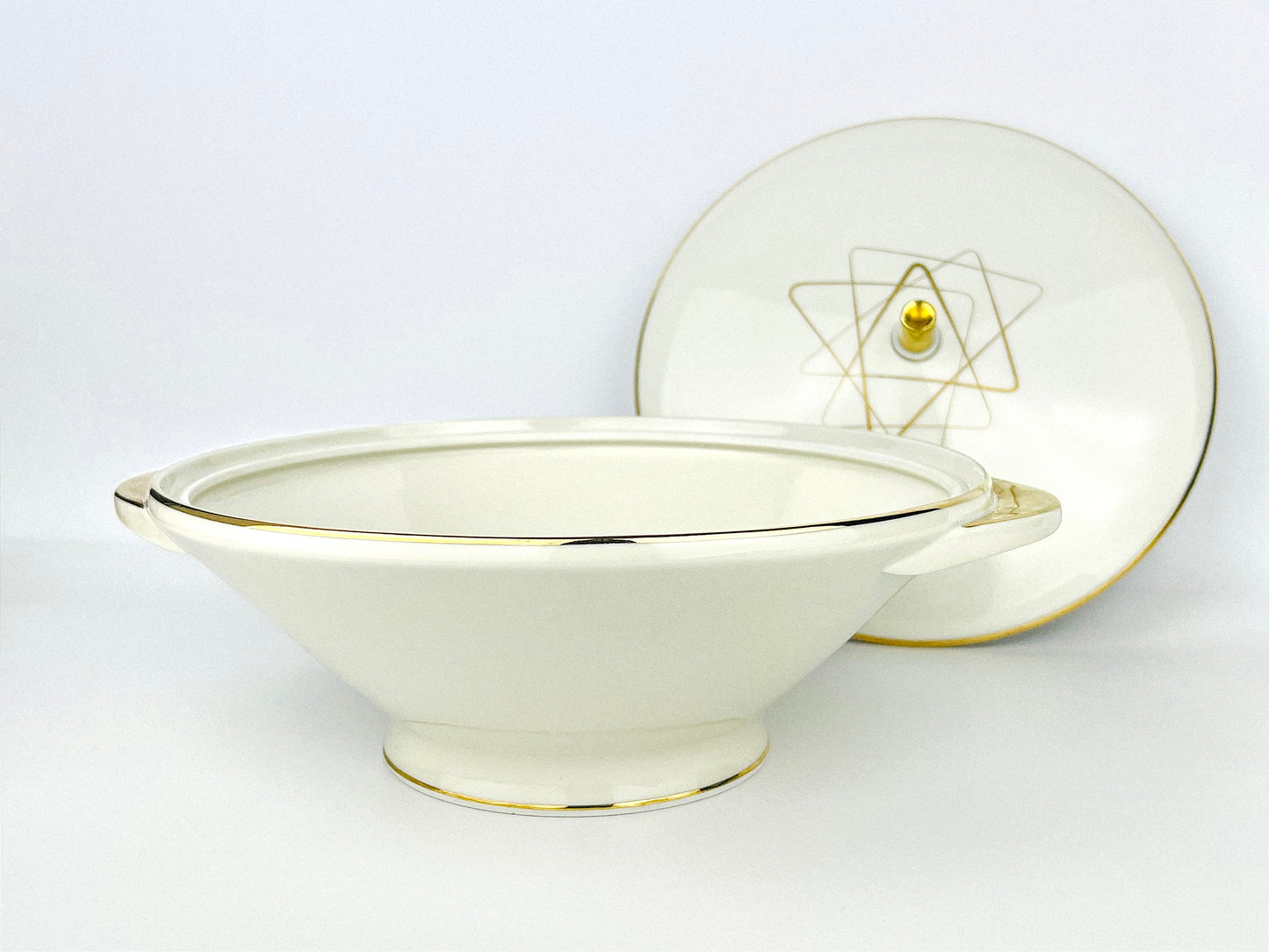 Rare Space Age PMR Jaeger & Co. porcelain tureen (1940s)