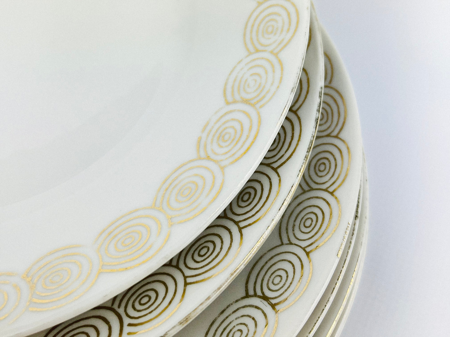 Rare Antique Art Deco Mitterteich set of 6 porcelain plates (1921-1931)