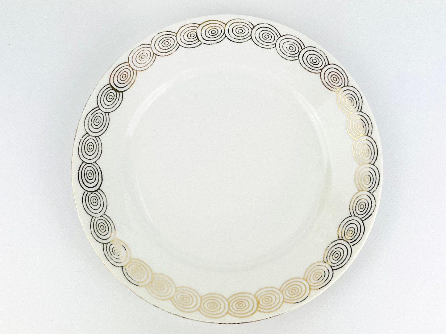 Rare Antique Art Deco Mitterteich set of 6 porcelain plates (1921-1931)