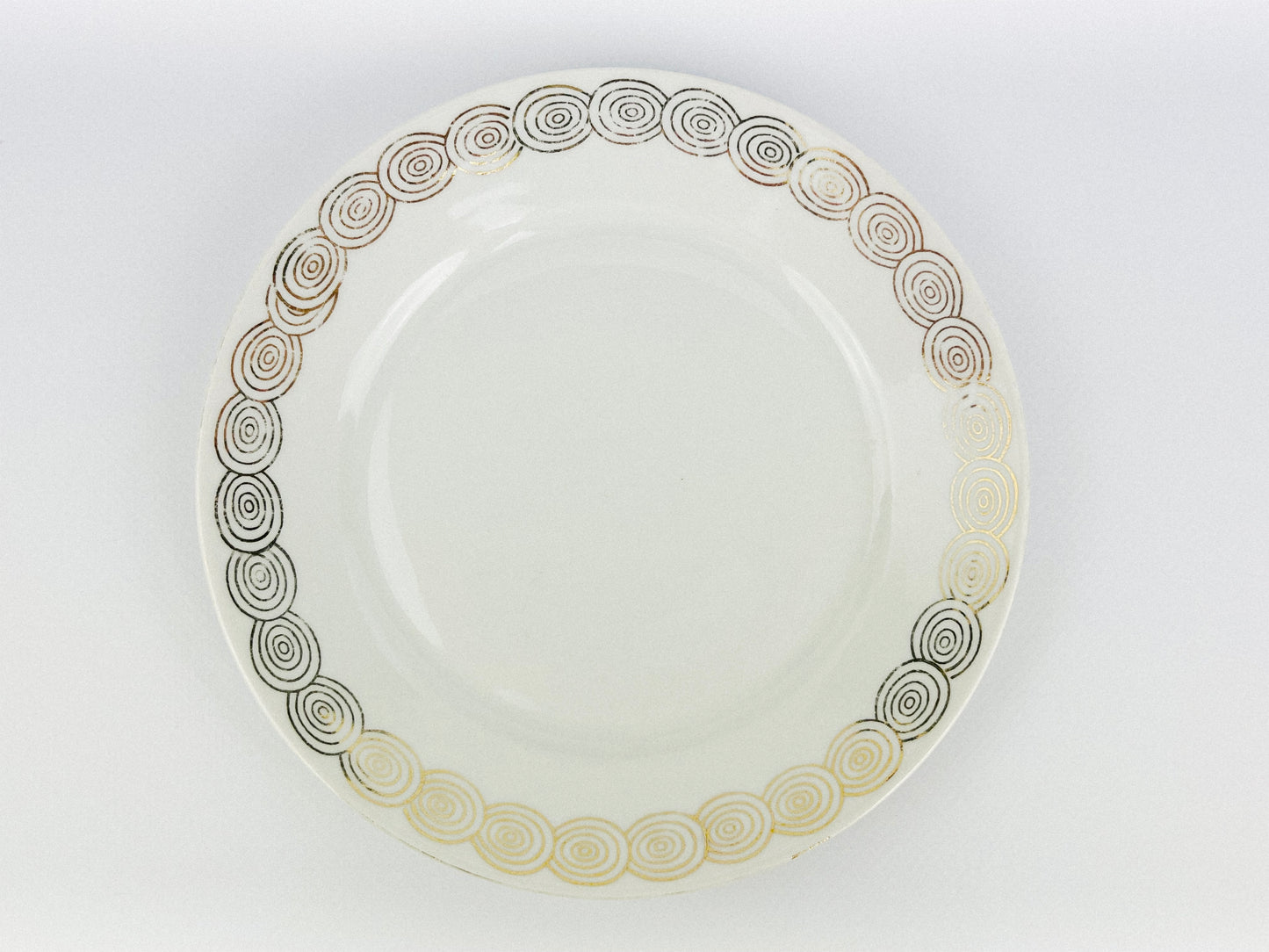 Rare Antique Art Deco Mitterteich set of 6 porcelain plates (1921-1931)