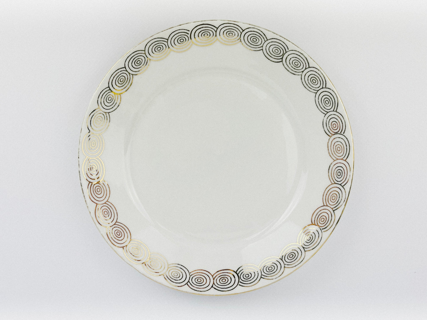 Rare Antique Art Deco Mitterteich set of 6 porcelain plates (1921-1931)