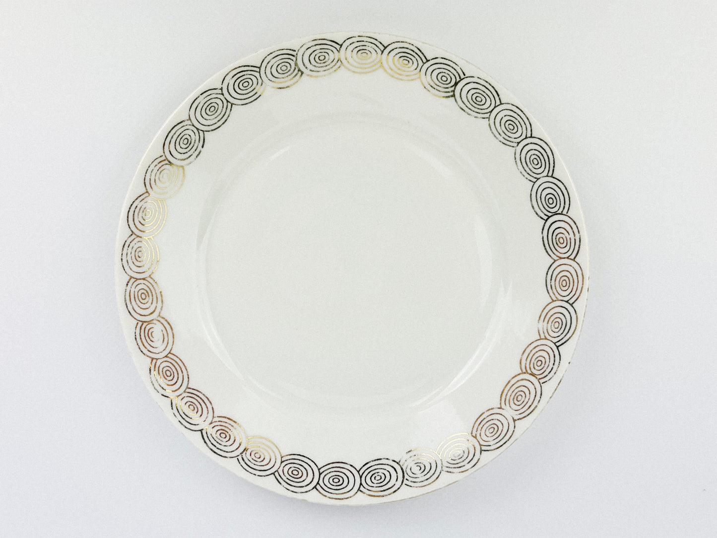 Rare Antique Art Deco Mitterteich set of 6 porcelain plates (1921-1931)
