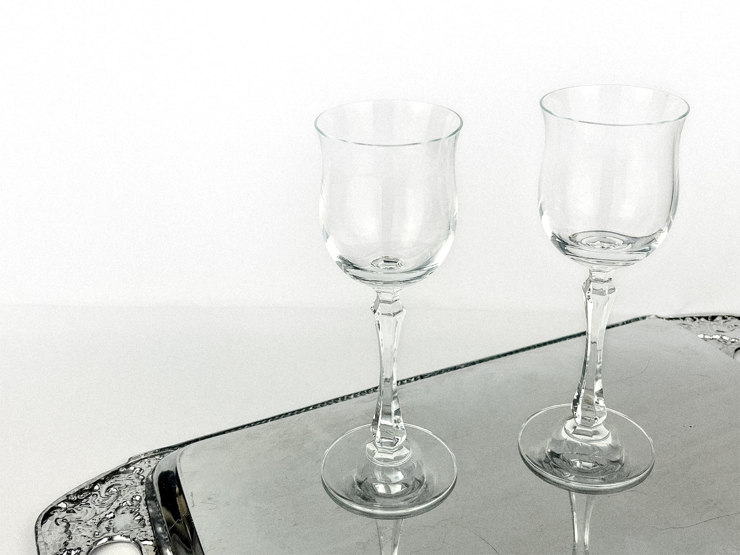Tall Seville silhouette glasses (1980s)