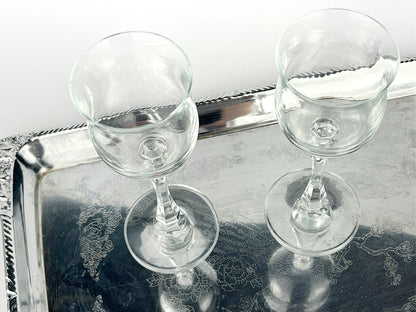 Tall Seville silhouette glasses (1980s)