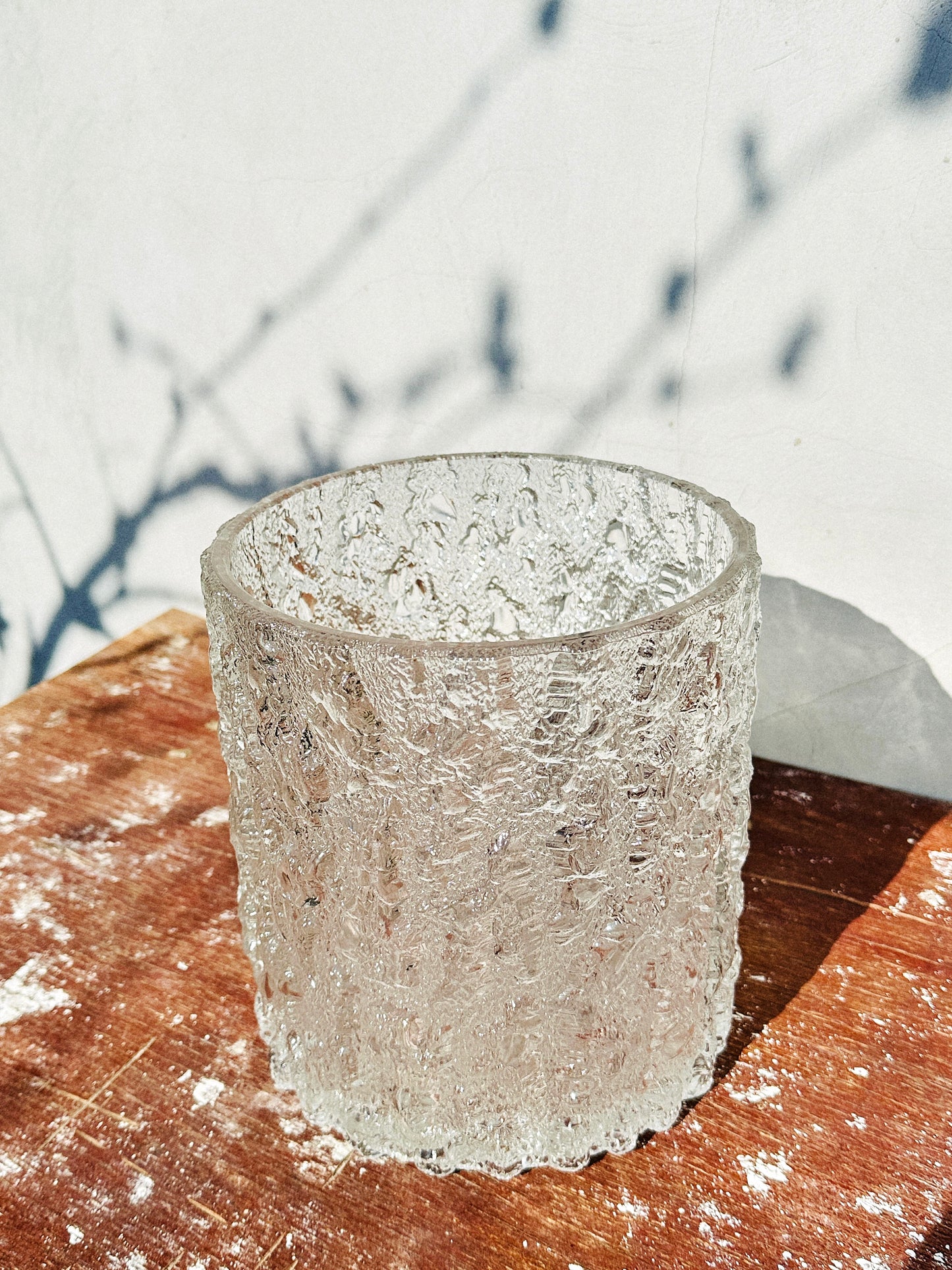 Rare Tapio Wirkkala for Iittala Heavy Ice Glass Vase/Champagne Ice Bucket (Finland, 1970s)
