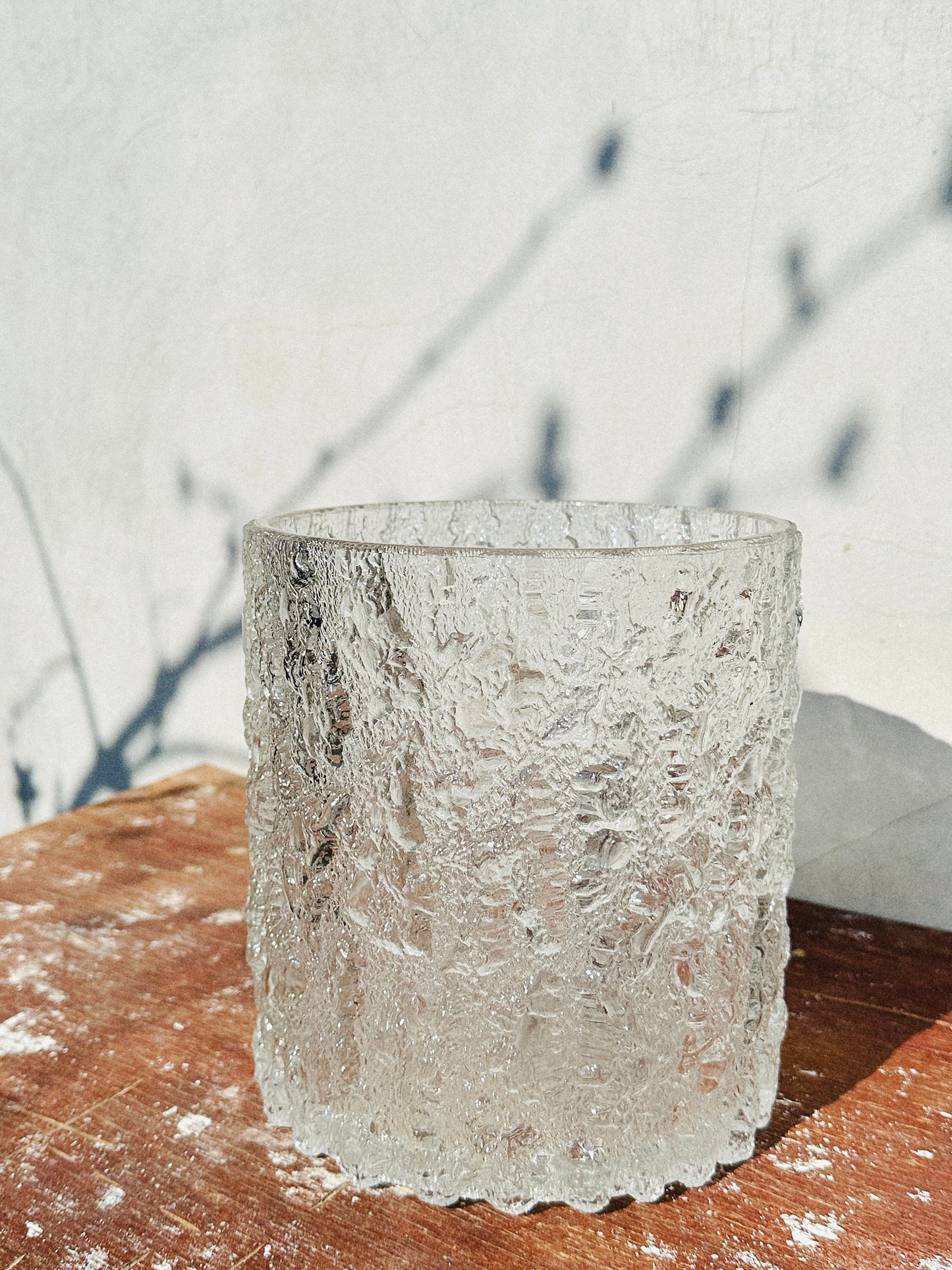 Rare Tapio Wirkkala for Iittala Heavy Ice Glass Vase/Champagne Ice Bucket (Finland, 1970s)