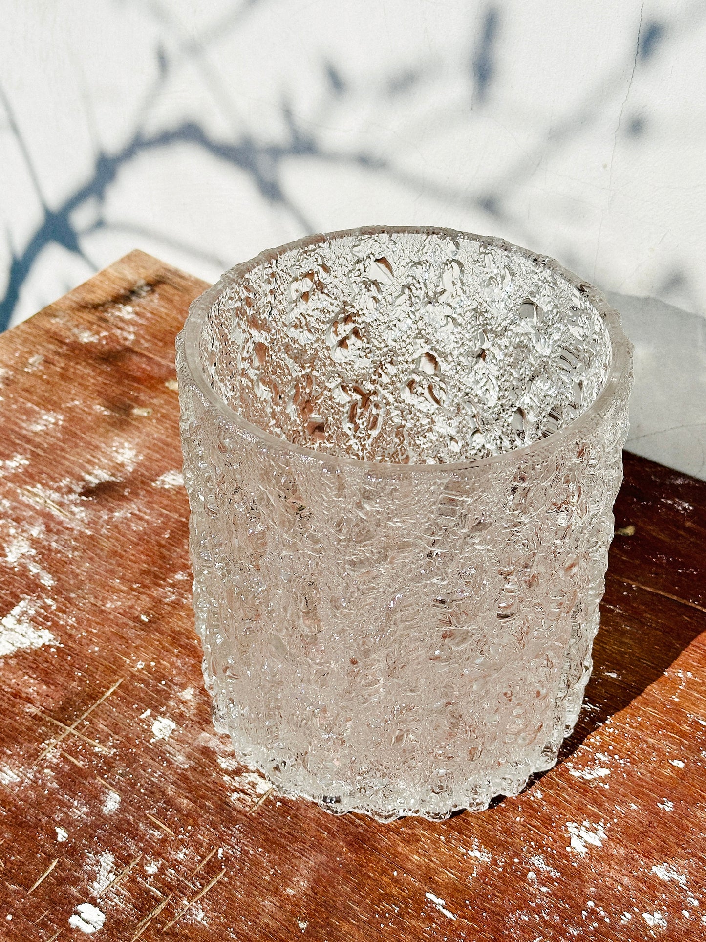 Rare Tapio Wirkkala for Iittala Heavy Ice Glass Vase/Champagne Ice Bucket (Finland, 1970s)