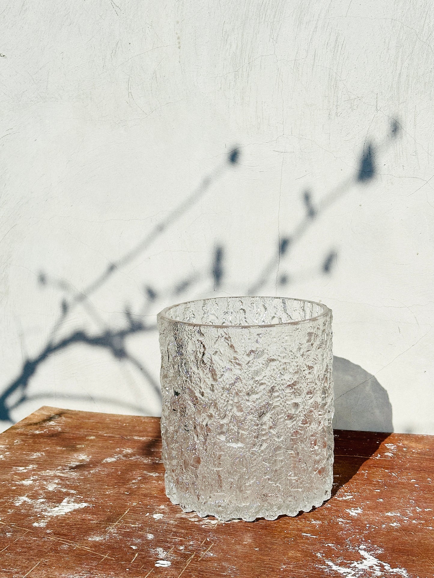 Rare Tapio Wirkkala for Iittala Heavy Ice Glass Vase/Champagne Ice Bucket (Finland, 1970s)