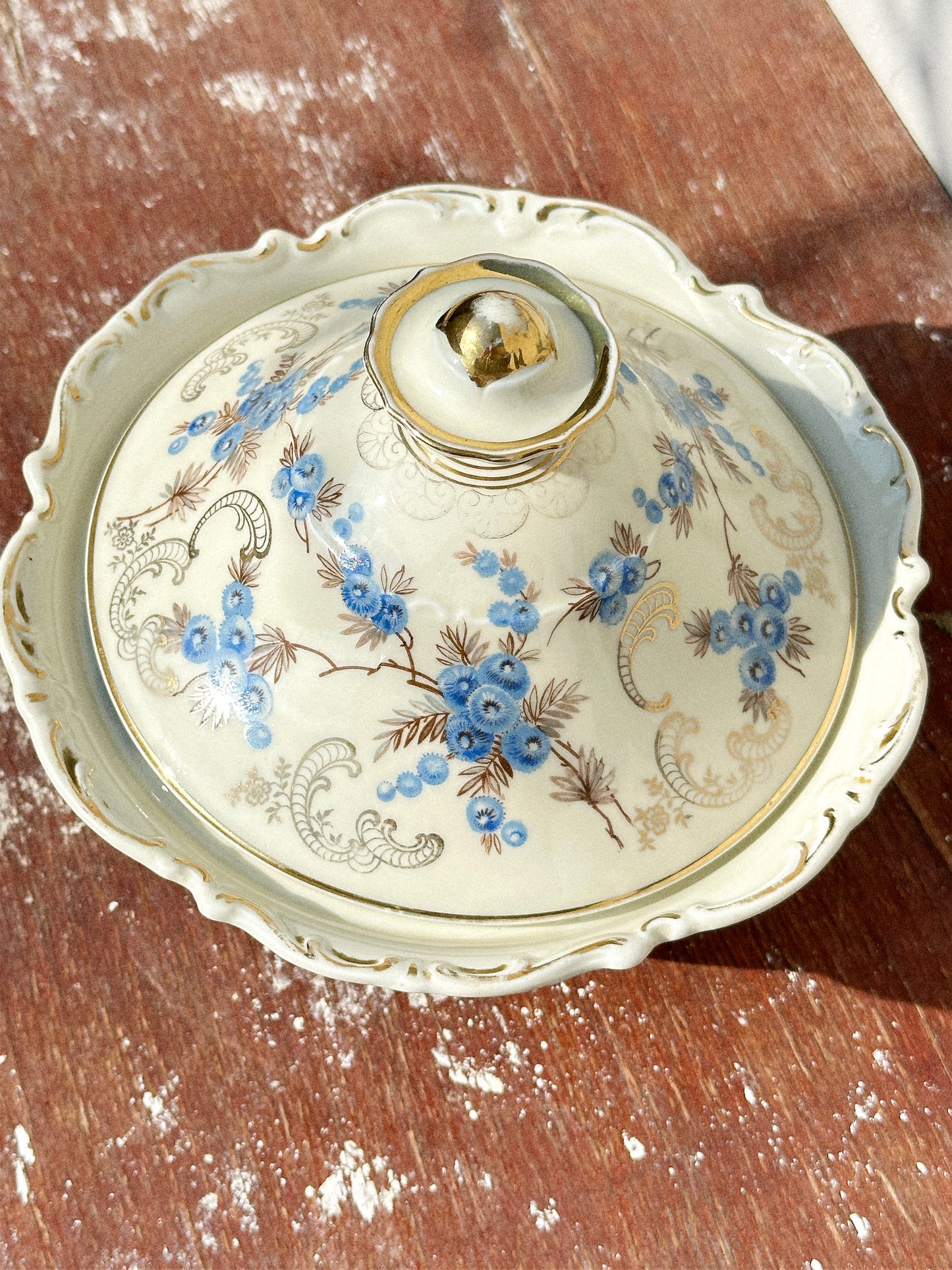 Rare Mitterteich Lidded Porcelain Tureen/Lidded Bowl/Bonbonniere (Germany, 1930s)