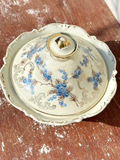 Rare Mitterteich Lidded Porcelain Tureen/Lidded Bowl/Bonbonniere (Germany, 1930s)