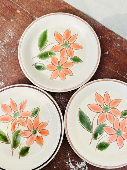 Rare St. Clément Faïance Plates (France, 1970s)