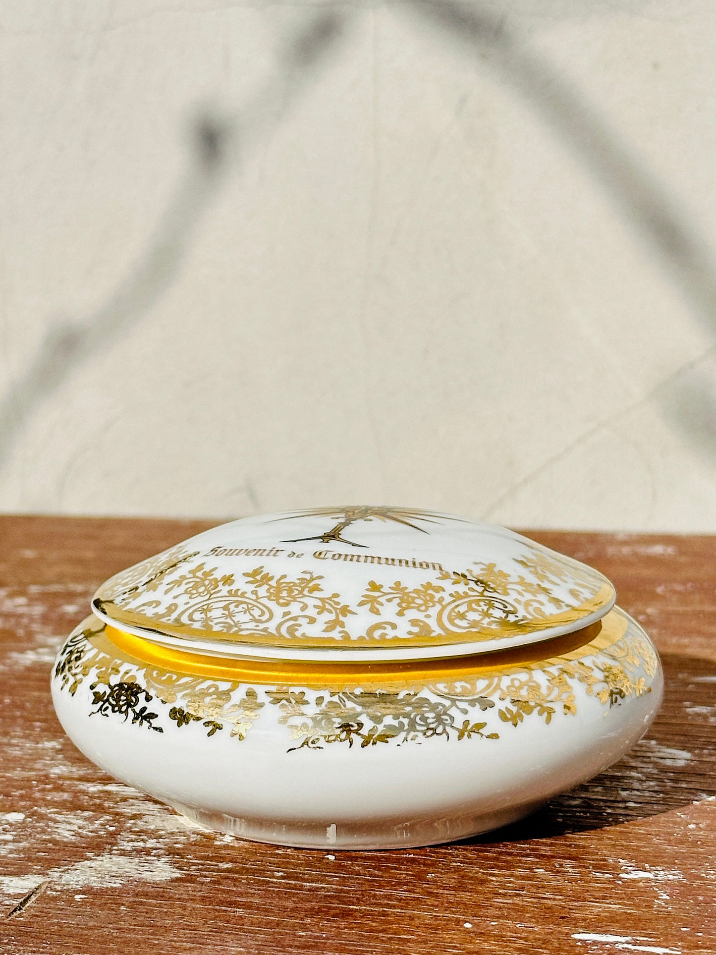 Rare Limoges Porcelain Keepsake/Communion Box/Bonbonniére ( 1960s, France)