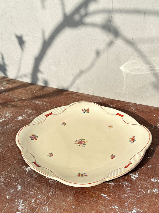 Rare Antique Moulin des Loups Hamage Small Platter (1900s, France)
