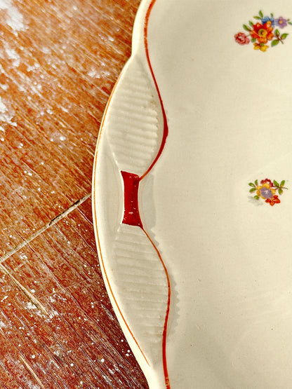 Rare Antique Moulin des Loups Hamage Small Platter (1900s, France)