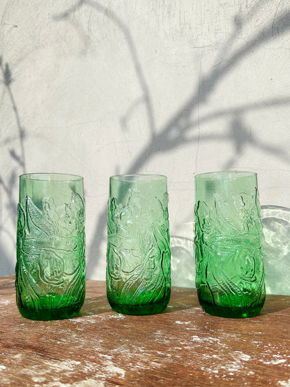 Libbey Glassware Green Glasses/Vases (Ohio, 1970s)