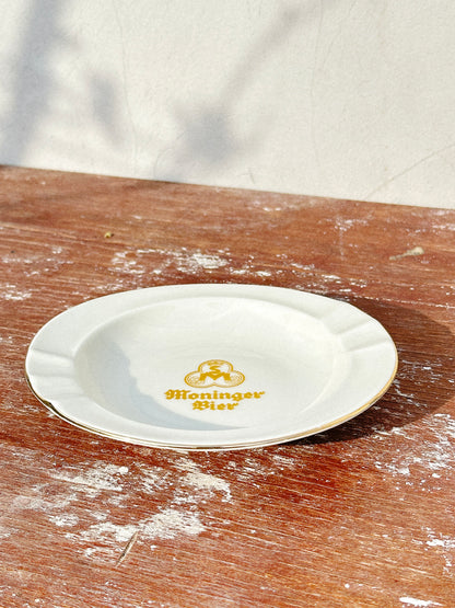 Vintage Rastal for ‘Moninger Bier’ Porcelain Ashtray (Germany, 1960s)