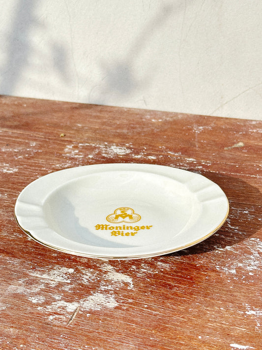 Vintage Rastal for ‘Moninger Bier’ Porcelain Ashtray (Germany, 1960s)