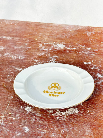 Vintage Rastal for ‘Moninger Bier’ Porcelain Ashtray (Germany, 1960s)
