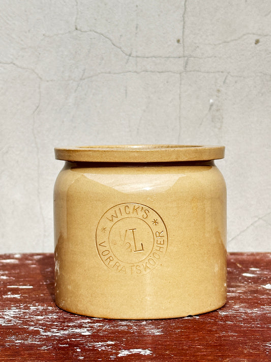 Super Rare Antique Ceramic 1/2 L Merkelbach & Wick Confit Pot (1880s-1920s)