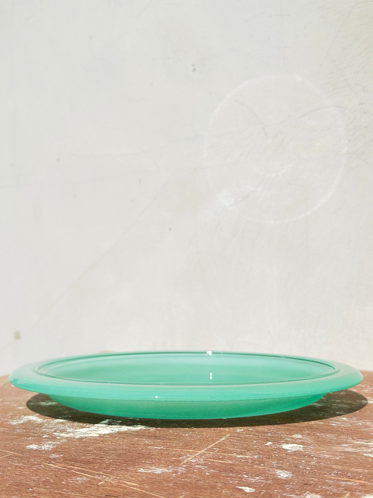 Vintage Mint Green Bormioli Rocco Italy Vetrorama Tempered Glass Plates & Bowls Set (Italy, 1960s)