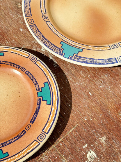 Rare Waechtersbach Indian Summer Collection Breakfast Trio (Germany, 1960s)