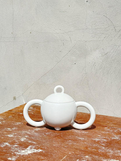 Rare Matteo Thun Postmodern Memphis Group porcelain set, part of the Fantasia Mocca Collection (1985)