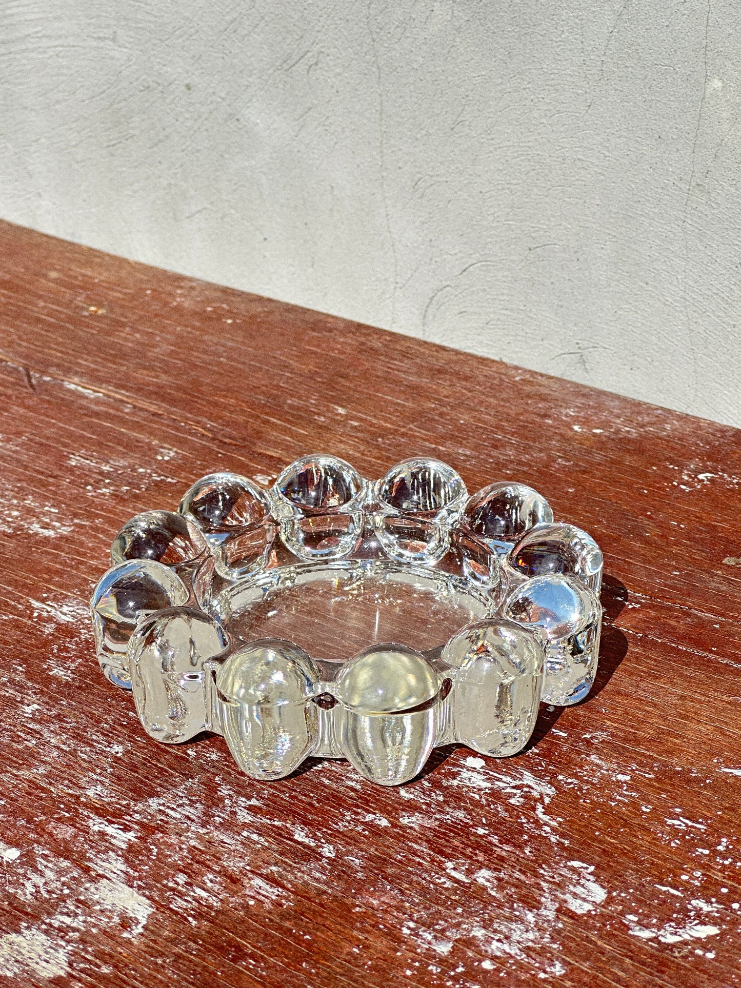 Mid-Century Rosice Sklo Union Boopie Glass Ashtray designed by Rudolf Schrötter (1950s)