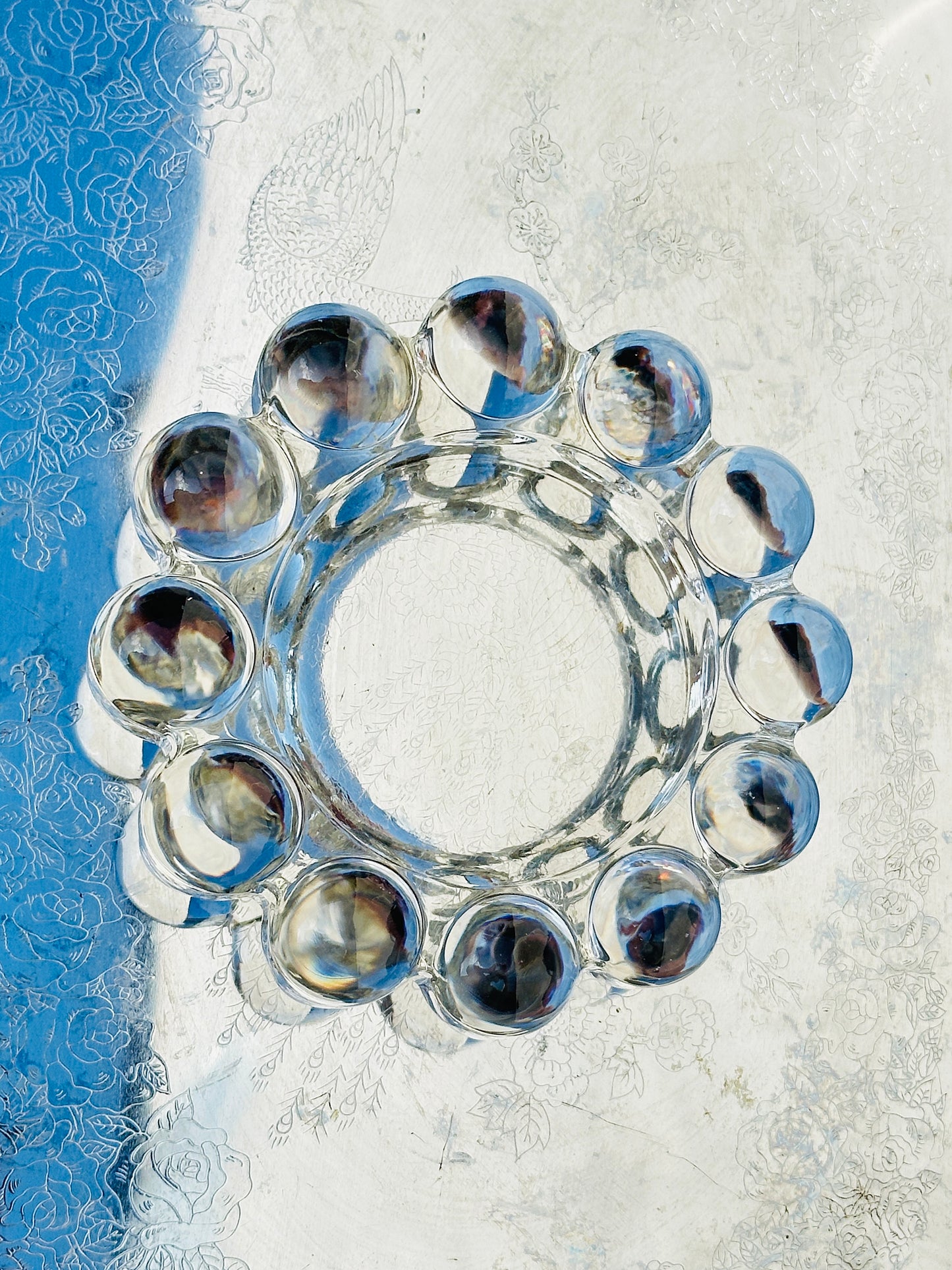 Mid-Century Rosice Sklo Union Boopie Glass Ashtray designed by Rudolf Schrötter (1950s)