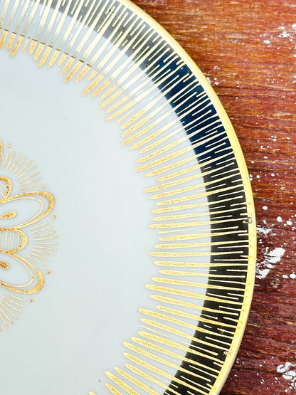 Mid-Century Art Deco Inspired Porzellanfabrik Heinrich Winterling Porcelain Breakfast Set (Germany, 1950s)